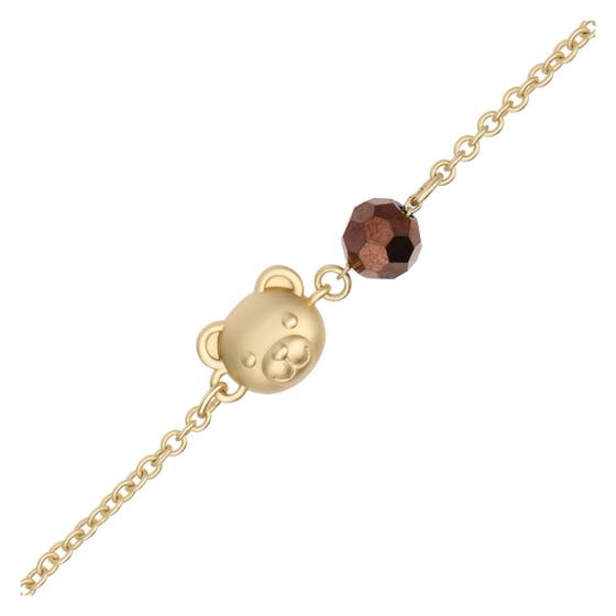 Bracelet with teddy and crystal