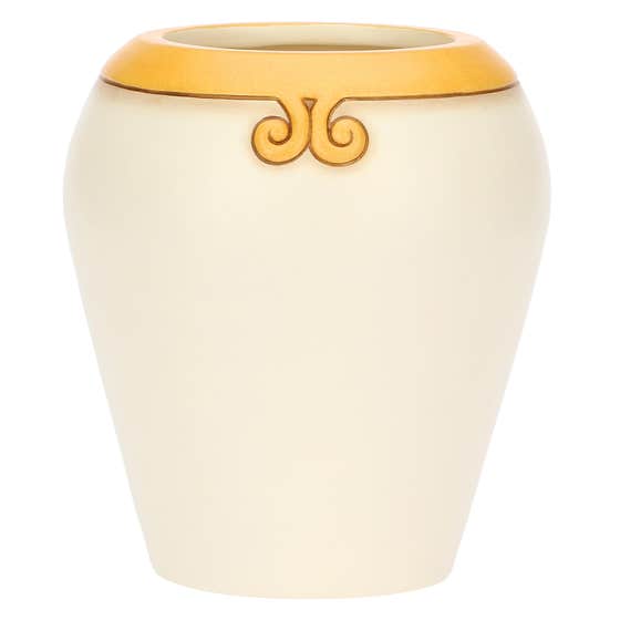 Eolia ceramic vase with butterfly and flowers, medium