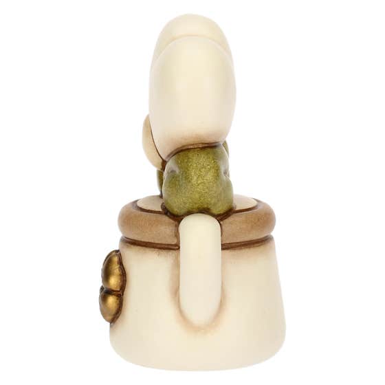 Mini ceramic watering can with heart