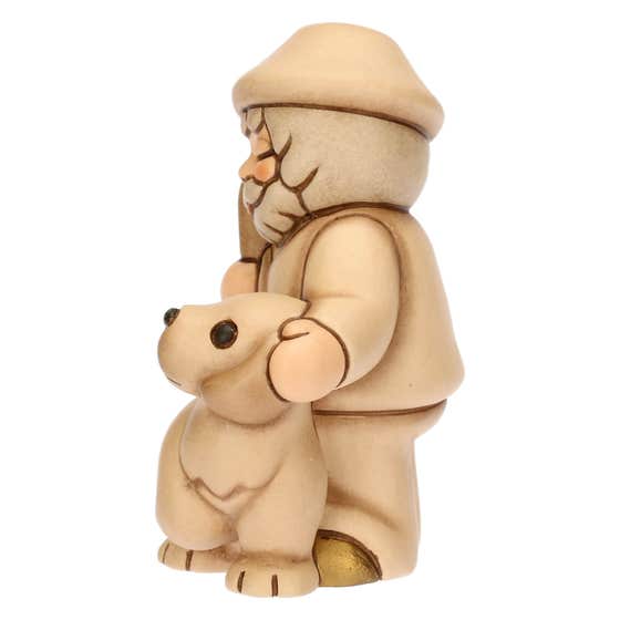 Ceramic Shepherd with Dog Cla&szlig;ic Nativity Scene