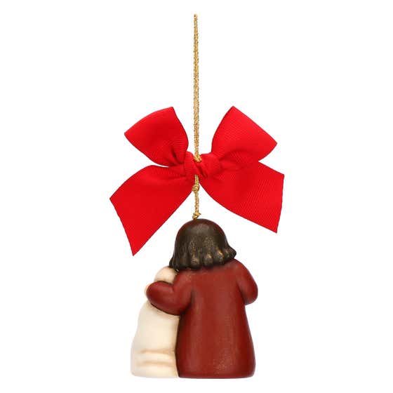 Large ceramic Holy Family Christmas decoration