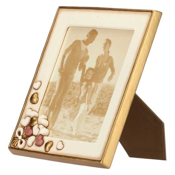 Photo frame with hearts 22 x 27 cm