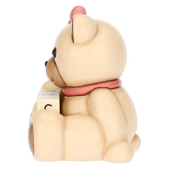 Ceramic Teddy girl mini calendar