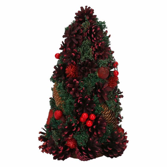 Mini red Christmas tree