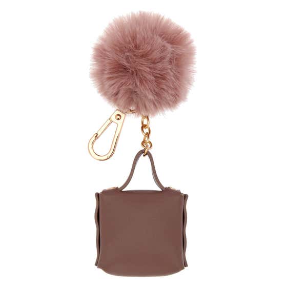 Faux Leather Knot Bag Charm