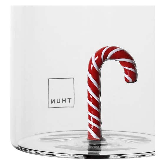 Set of 2 Thunland candy cane gla&szlig;es