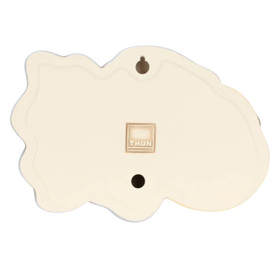 3D yellow and blue ceramic fish tile, large