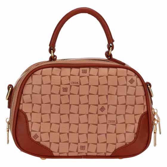 Shoulder/hand bag in eco-leather