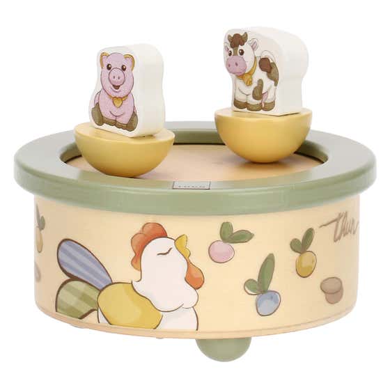 Sweet Farm Wooden Music Box