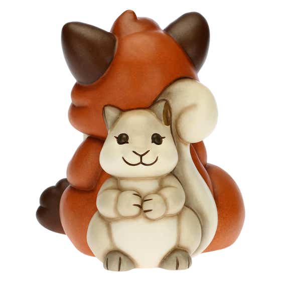 Grace the Fox with squirrel