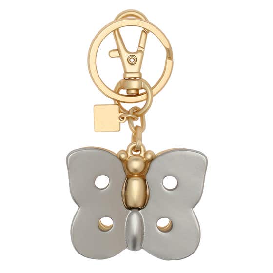 Butterfly metal keychain