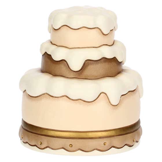 Ceramic top cake with uguri script