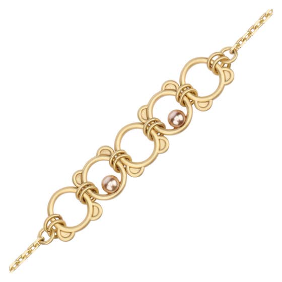 Bracelet with Teddy and pearls