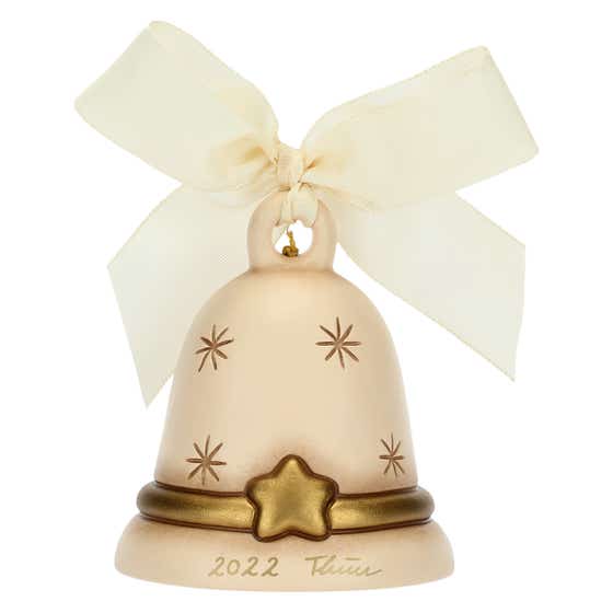 Limited Edition 2022 beige bell, angel with star