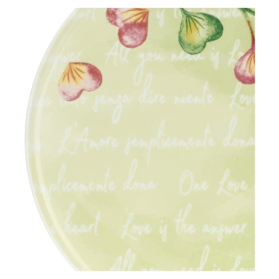 Large Hearts in Bloom Table Plate