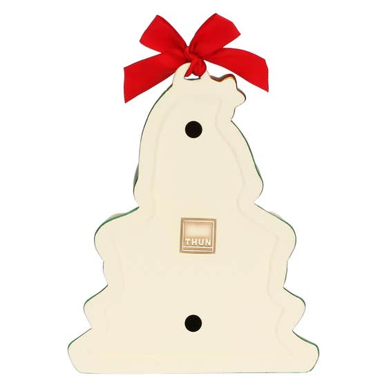 Oliver gnome with Christmas tree and Auguri lettering