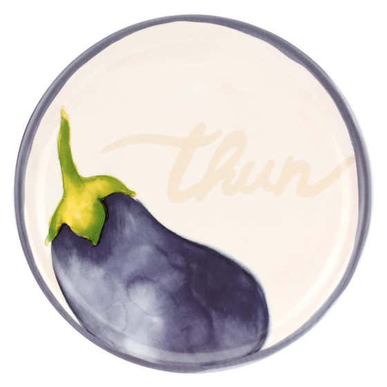 Pack of 4 Ortilia porcelain bowls with tray