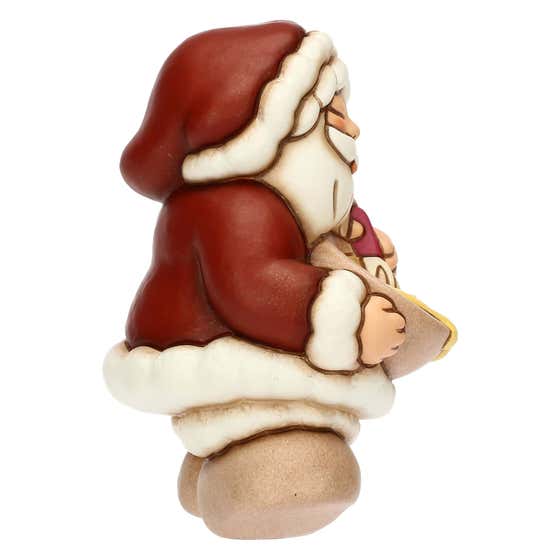 Santa Claus with ceramic bowl, small