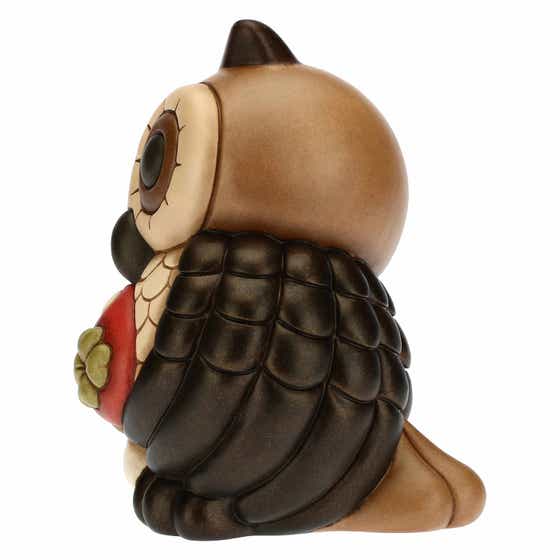 Wise owl with mushroom