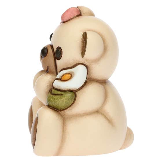 First Communion girl Teddy with lily