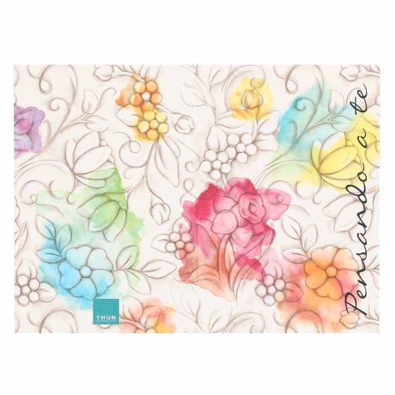 Greeting card flowers