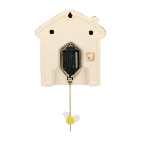 Pendulum clock cat and bird