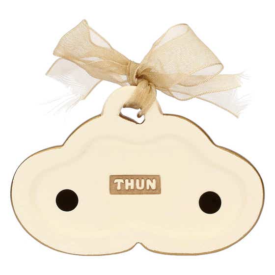 Mini ceramic tile pair of hearts