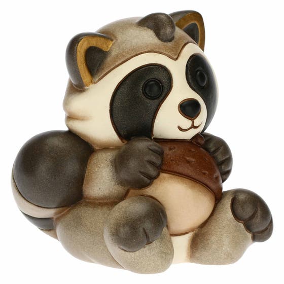 Ceramic raccoon him