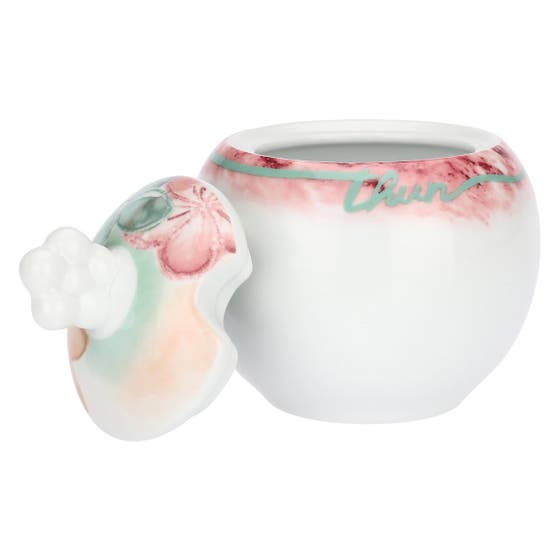 Set of 2 coffee cups with sugar bowl in Bloomia porcelain