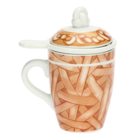 AbbracciAMI porcelain herbal tea mug