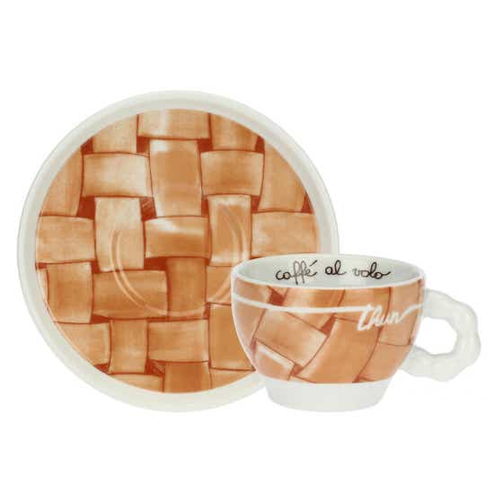 Set of 2 AbbracciAMI porcelain cups, medium