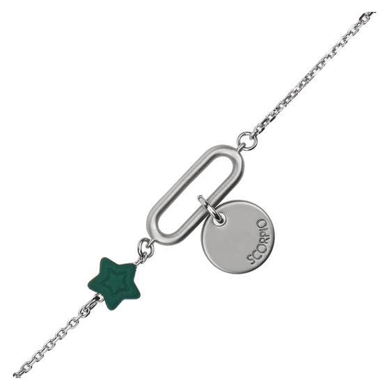 Bracelet with star and pendant "Scorpio"