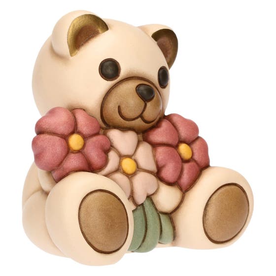 Teddy Spring with flowers Medium