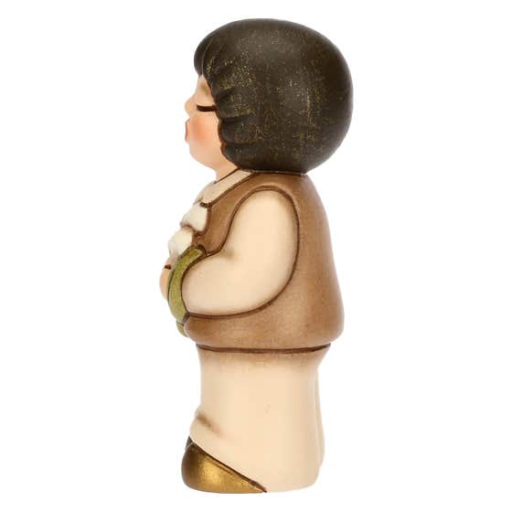 Ceramic baby with lily