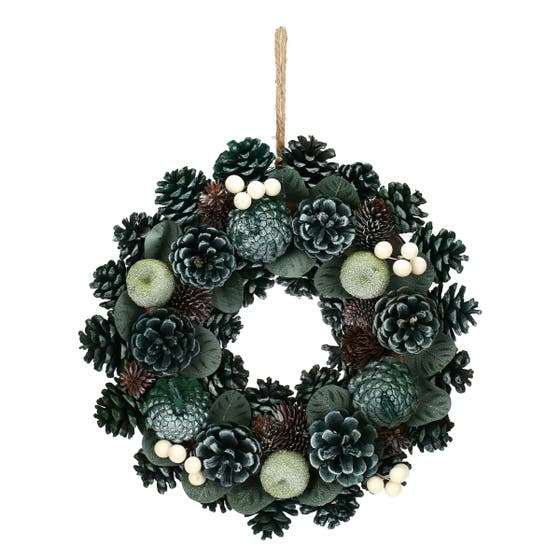 Teal Christmas wreath