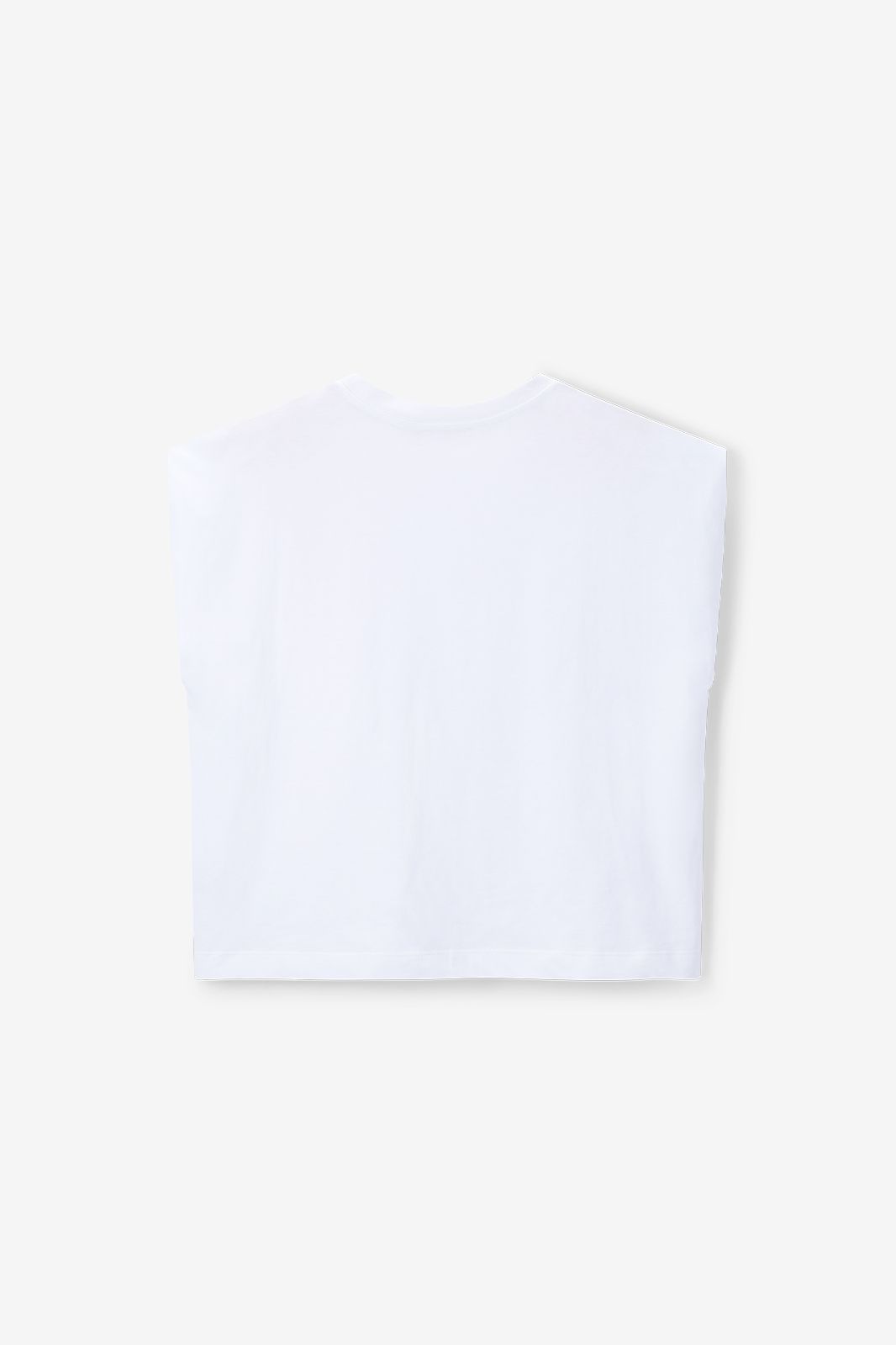 Wit mouwloos T-shirt