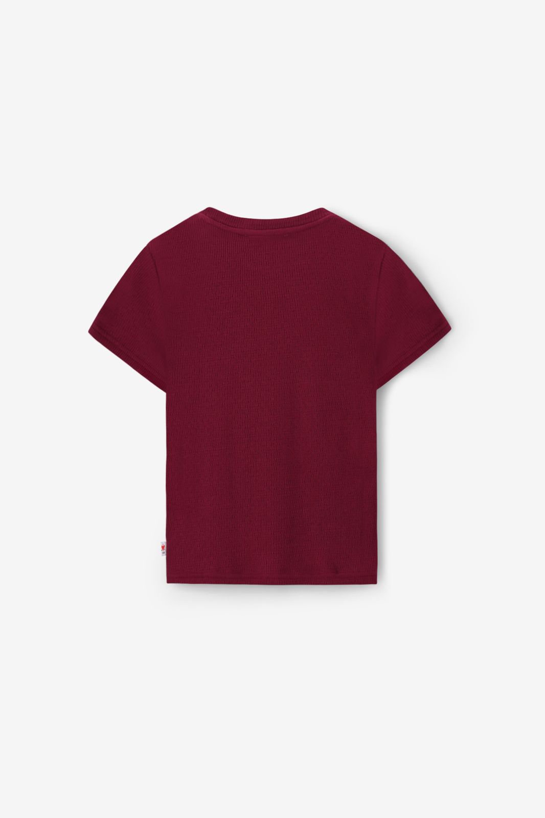 Donkerrood T-shirt met embroidery