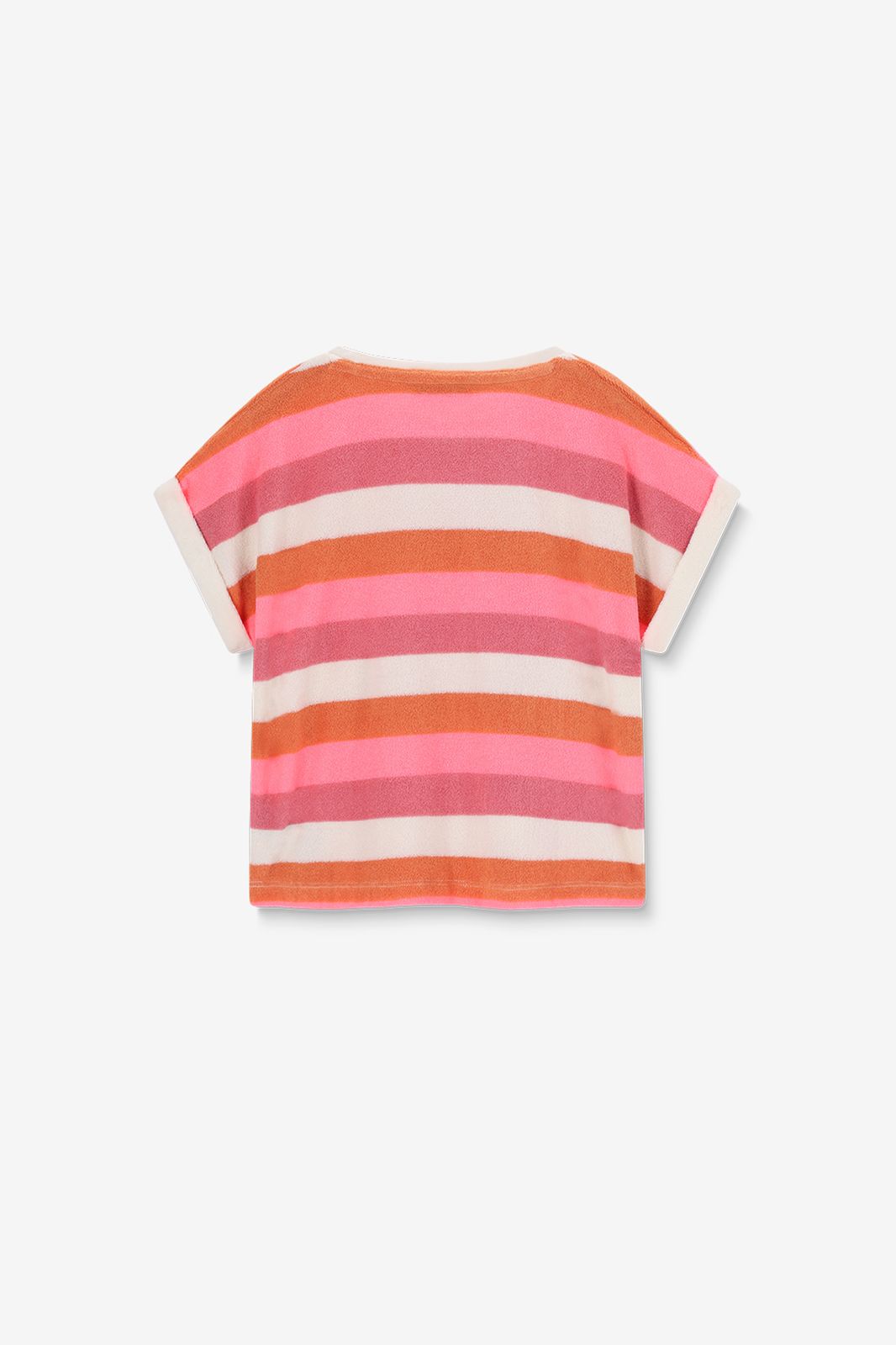 Roze badstof T-shirt