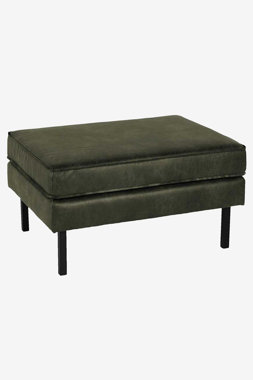 Amsterdam leer outside hocker groen