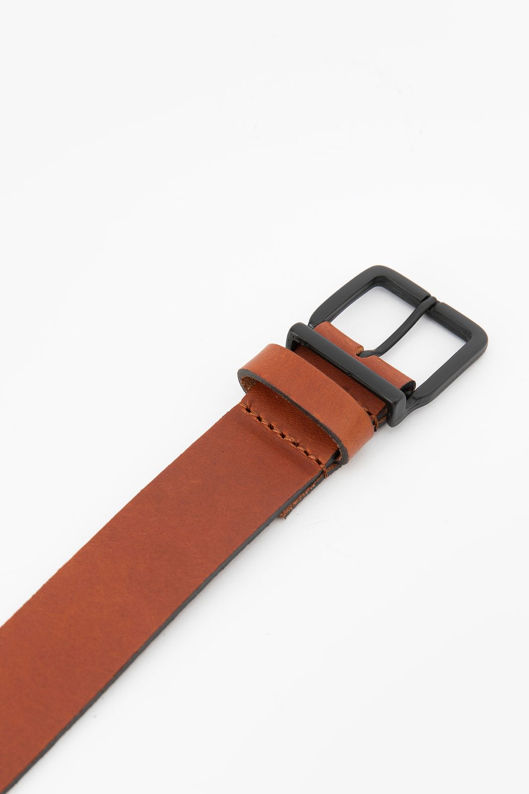 Lichtbruine leren riem