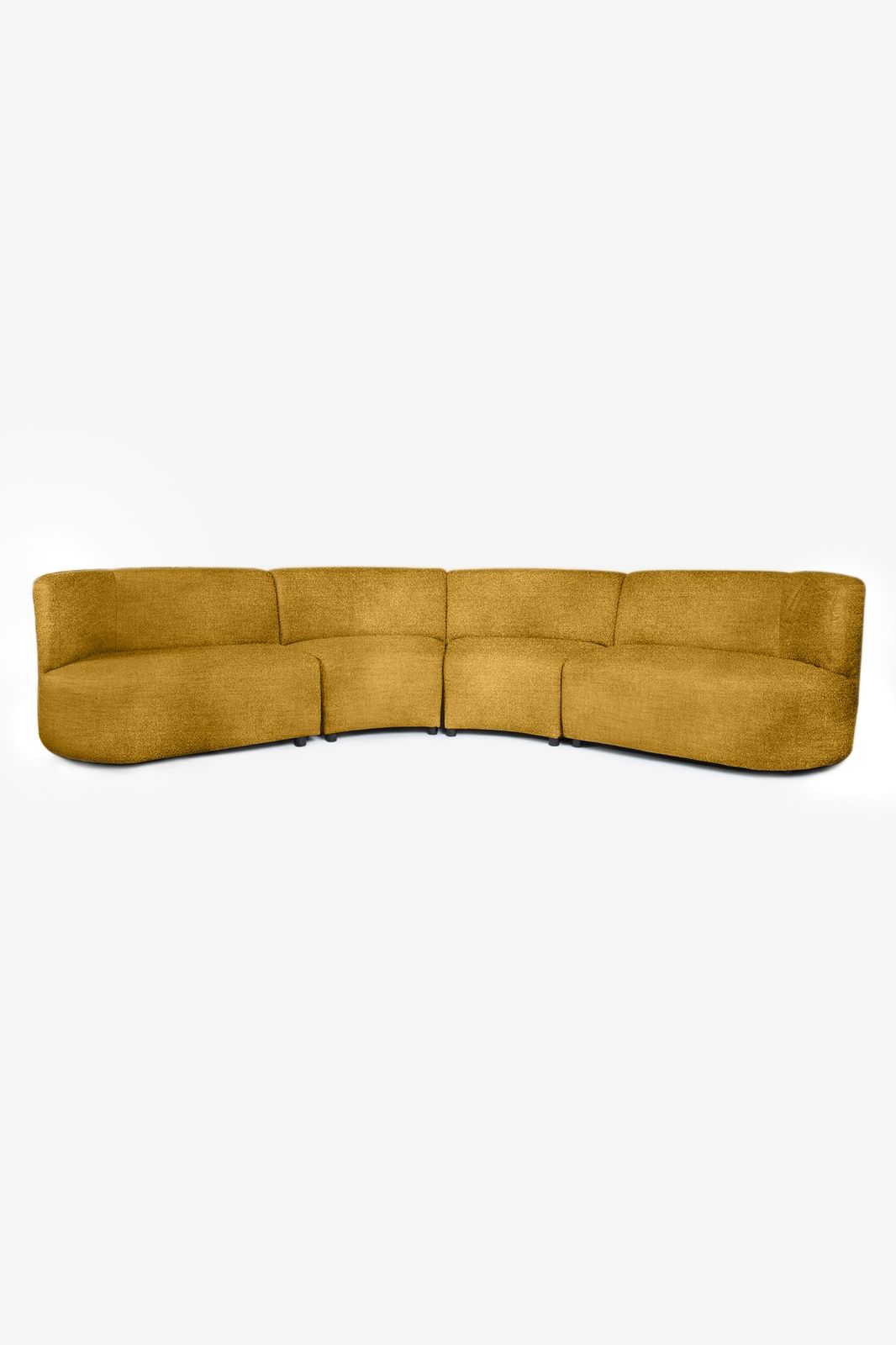 Empress velvet 4-zits bank Juke oker