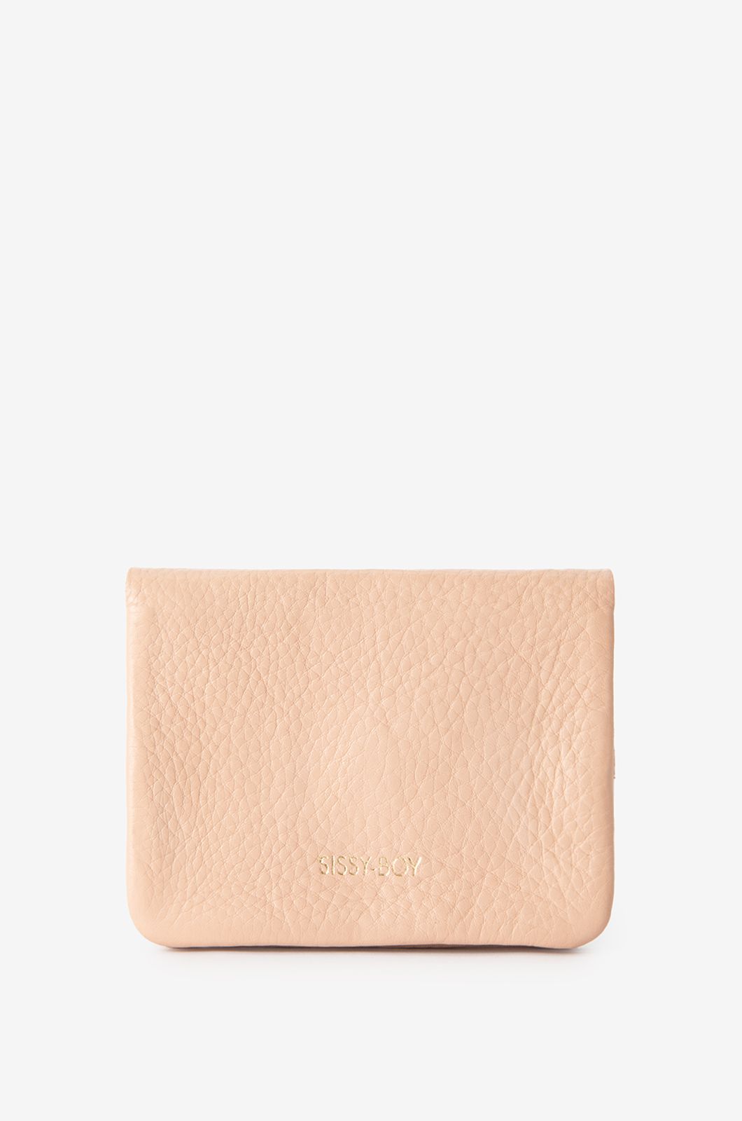 Lichtroze leren portemonnee