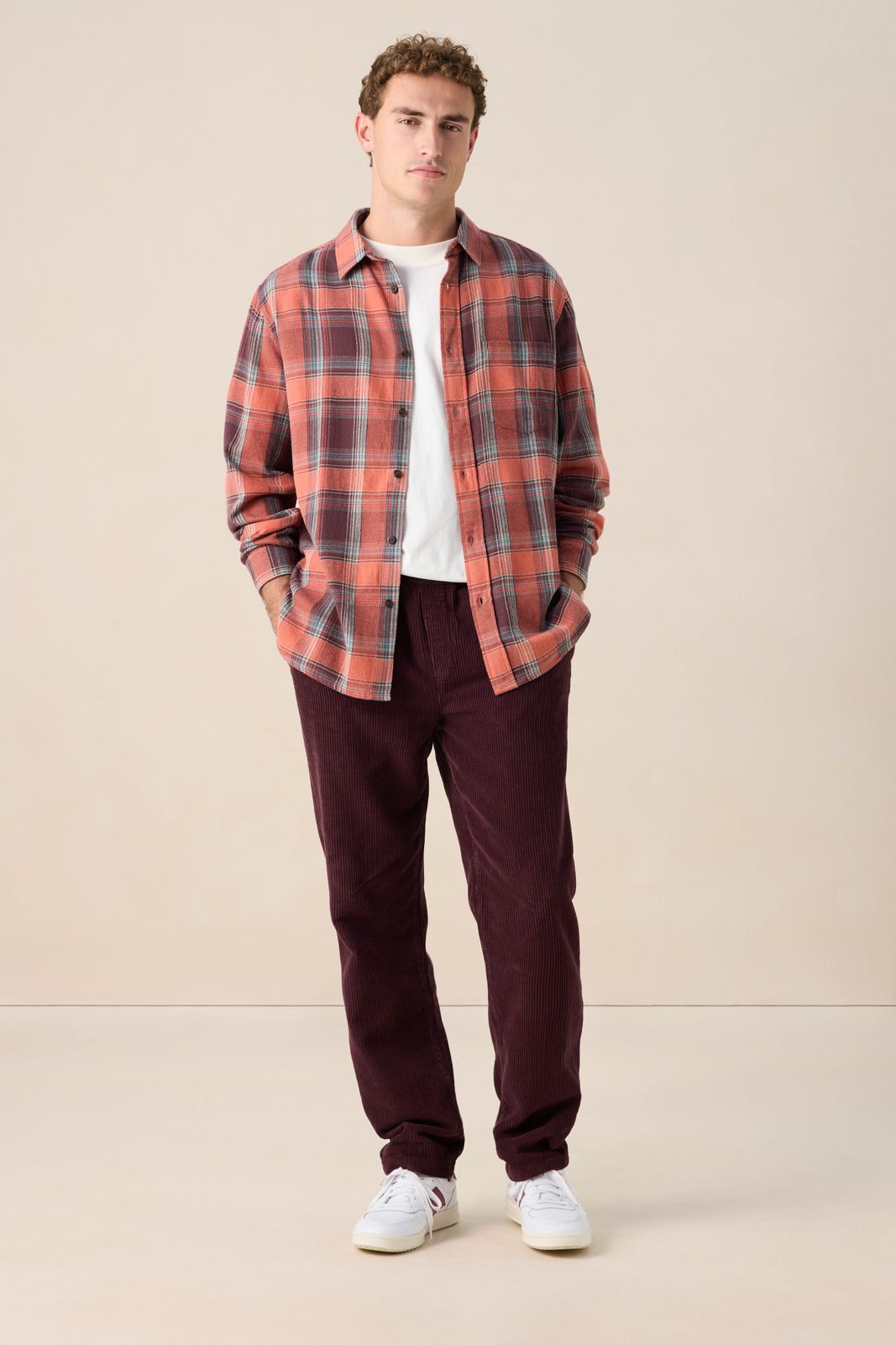 Rood geruit overhemd