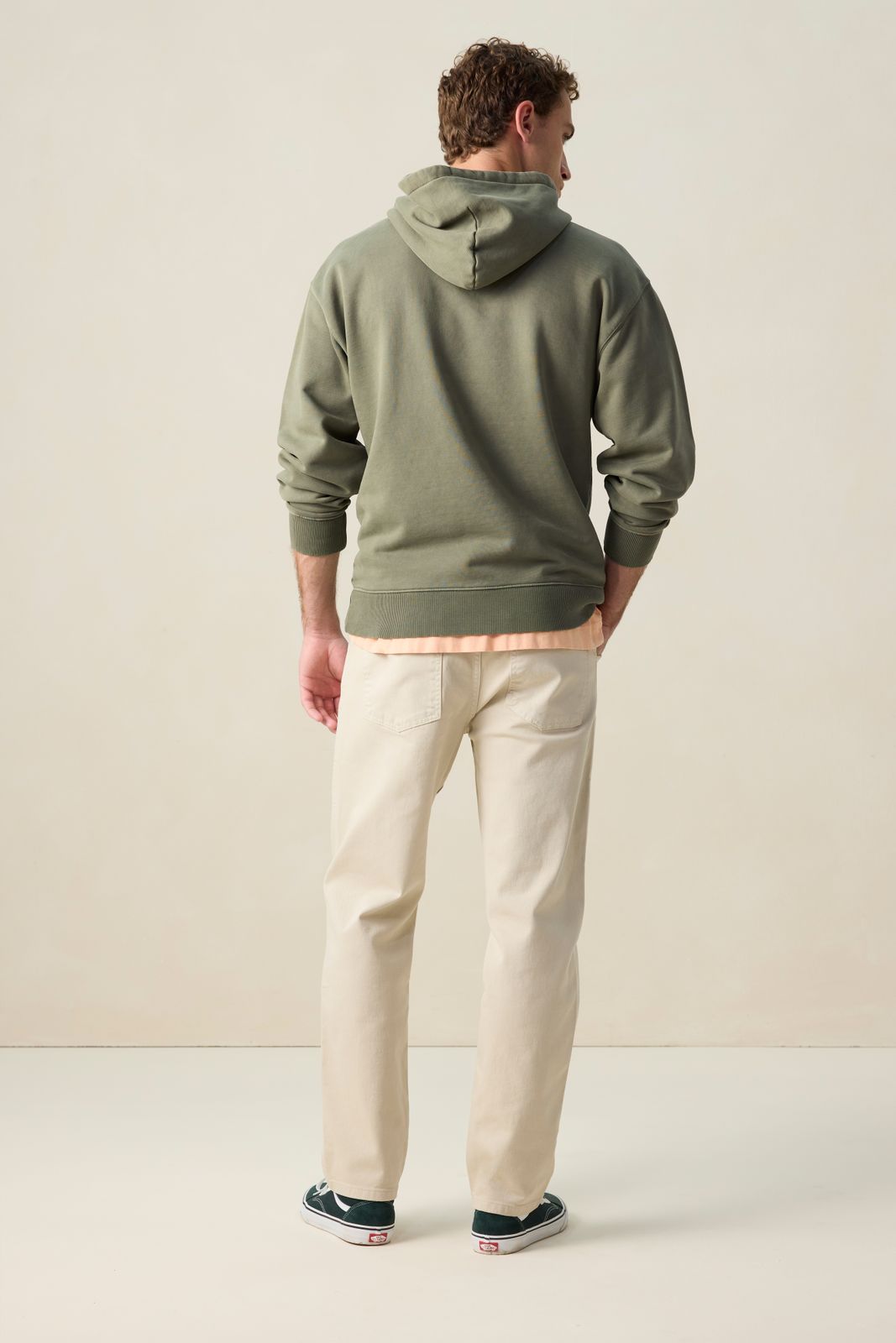 Groene hoodie met embroidery