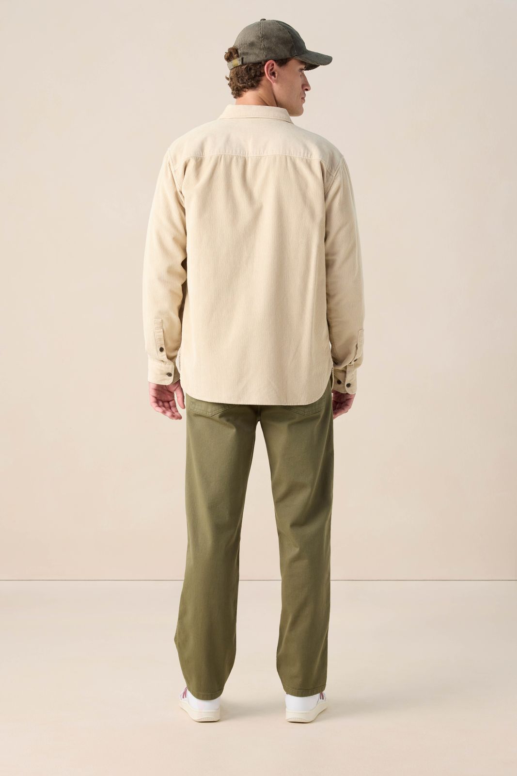 Donkergroene mid-rise jeans