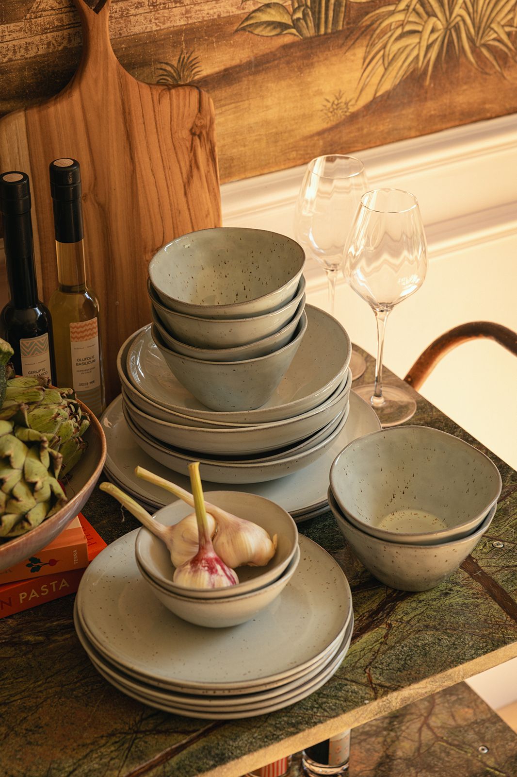 Diepe kom grey glaze