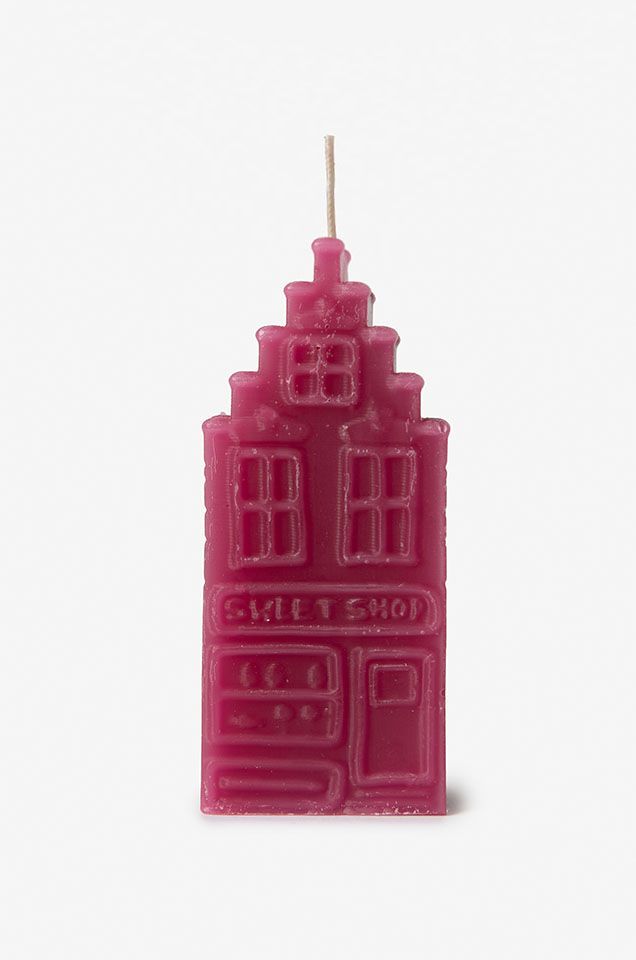 Paarse snoepwinkel kaars