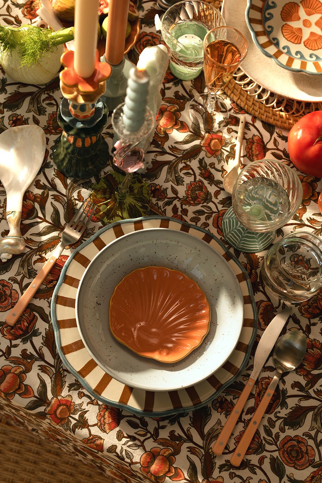 Serveerschaal grey glaze