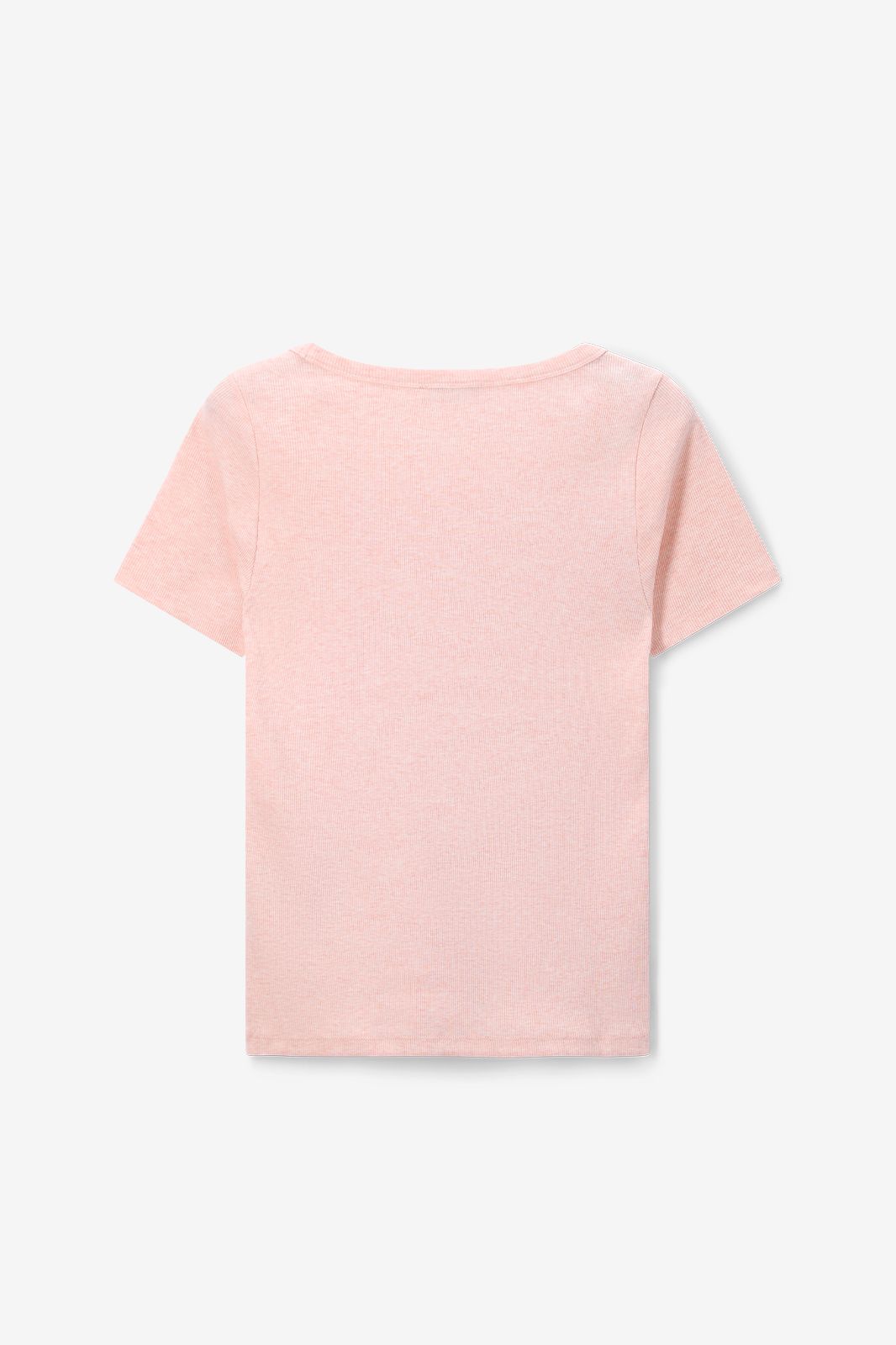 Lichtoranje rib T-shirt