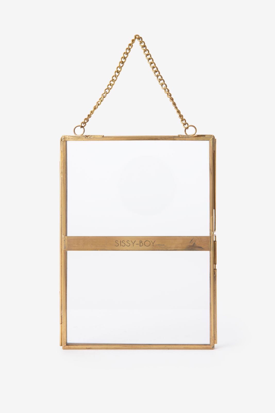 Fotolijst dubbelglas met ketting (18x12.5 cm)